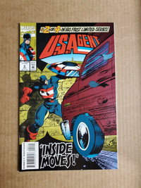 U.S. AGENT # 2 Marvel Comics,1993 INSIDE MOVES bag/board VF/NM