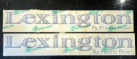 Lexington By Forest River OEM Decals for Front & Rear