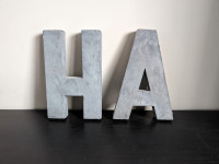 Stainless Steel Metal Letters A  H