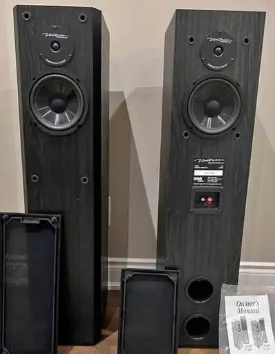 Venturi V-604 2x300W Bipolar Tower Speakers, View more