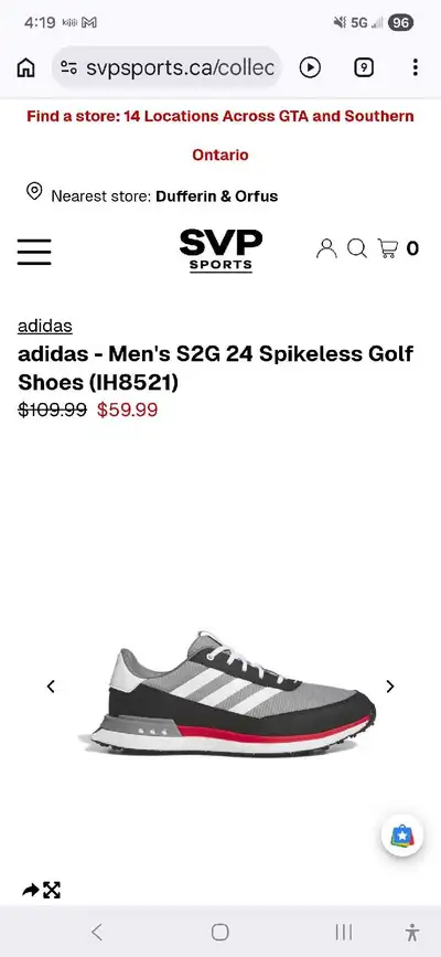 Golf shoes men's 9.5, View more