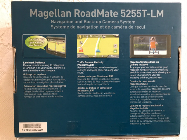Magellan RoadMate 5255T-LM Free Map-Traffic GPS & Backup Camera in General Electronics in Oakville / Halton Region - Image 2