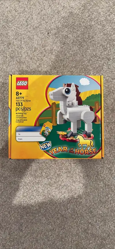 Build a Lego celebration with the Year of the Horse set, featuring 133 pieces to create a charming d...