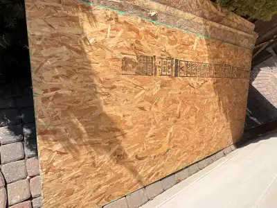 3/8” - 4’ x 8’ OSB Sheathing x 5 pieces, View more