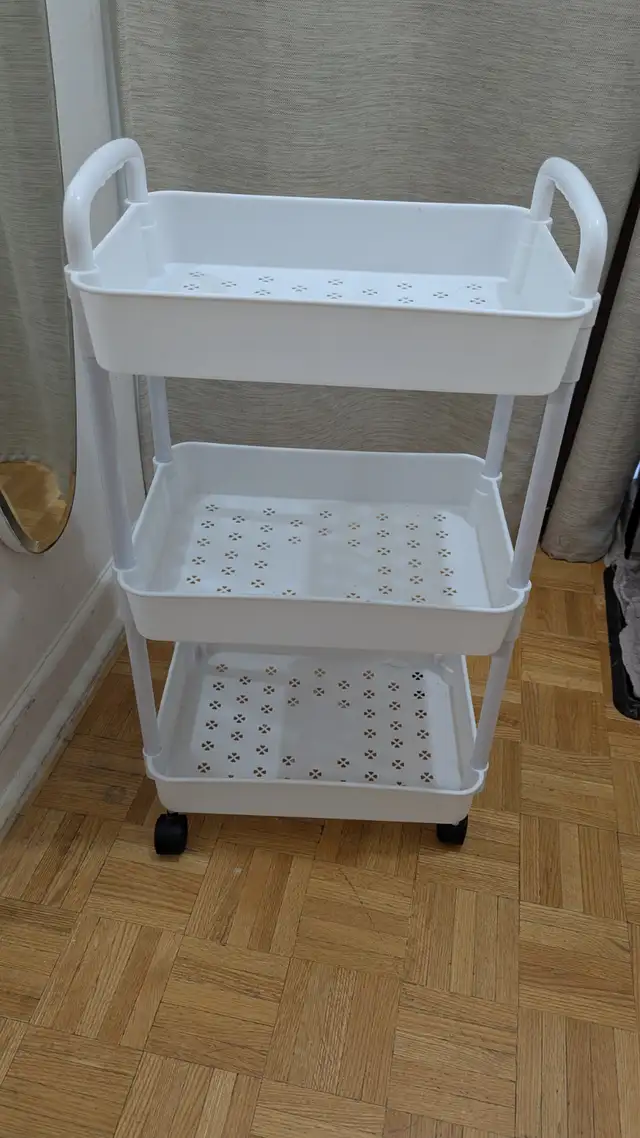 Plastic 3-Tier Storage Organize Stand Shelf Unit Rack Bookcase W in Storage & Organization in City of Toronto - Image 3