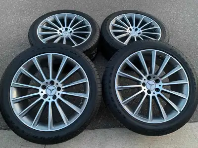 Set of 4 20" original mercedes benz (AMG) rims with good year all season tires on them. Rims and tir...