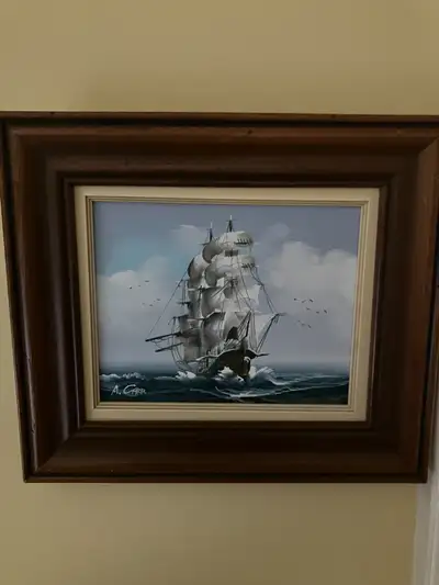 Oil Painting Ship, View more