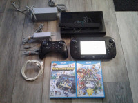 Complete Nintendo Wii U system with 2 Mario game 