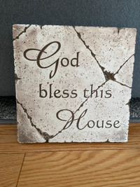 “God Bless This House” Ceramic Picture