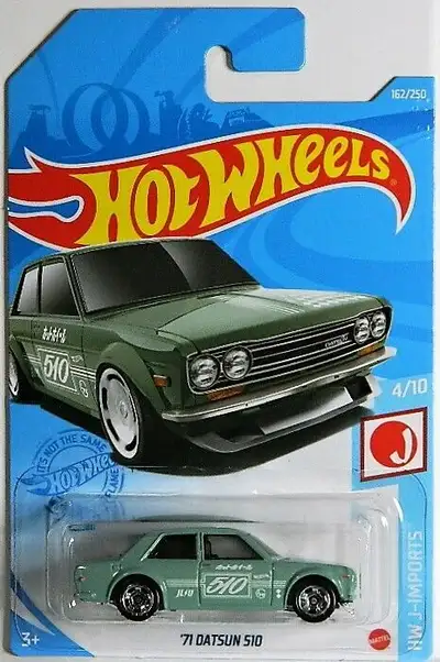Hot Wheels 1/64 scale 1971 Datsun 510 HW J-Imports diecast new sealed, $7. Pickup in north Ajax, shi...