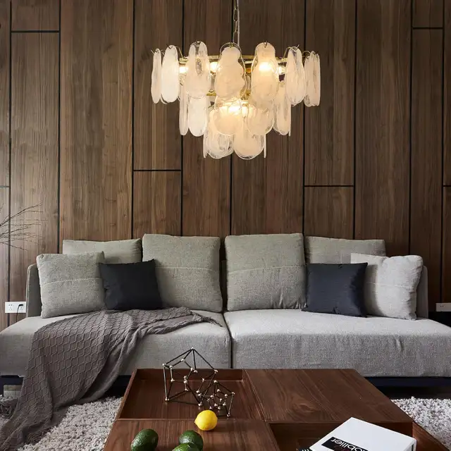save $400: new Dughkugh  Gold Multi-Tier Cloud Glass Chandelier in Indoor Lighting & Fans in Mississauga / Peel Region - Image 5