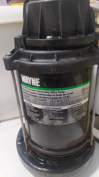 Wayne CDU800 1/2 HP Cast Iron sump pump - vertical float