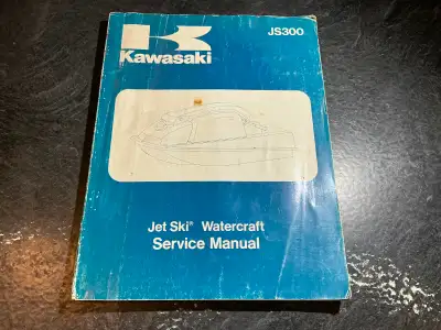 1986 Kawasaki Jet Ski JS300 Watercraft Service Manual JS300B1, View more