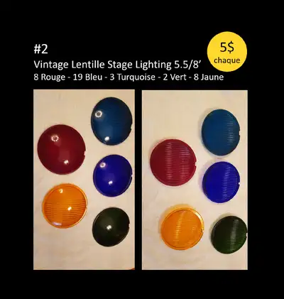 Lentilles Éclairage de Scène Vintage, View more