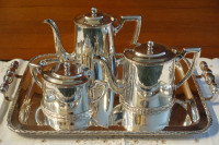 Vintage Coffee/Tea Service Set with Tray by Wolff