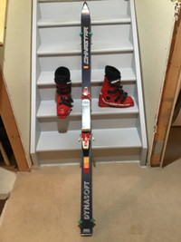 Skis, boots and poles
