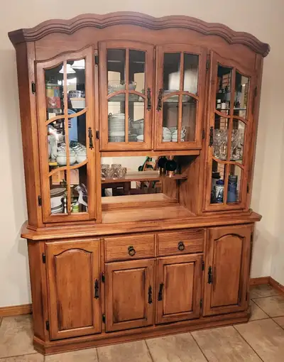 Ensemble de salle à manger en bois massif + buffet, View more