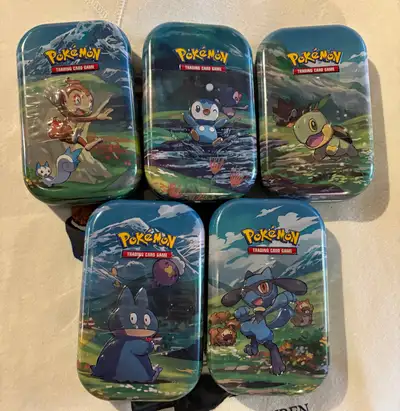 Pokémon Sinnoh Stars Mini Tins complete set, View more