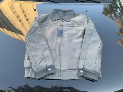 Grey Bomber - Faux Suede jacket (New / Size M), View more
