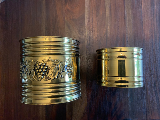 Brass Planters (2) in Home Décor & Accents in Mississauga / Peel Region