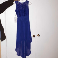 Short long bright purple  Occasions/ wedding/graduation dress. S