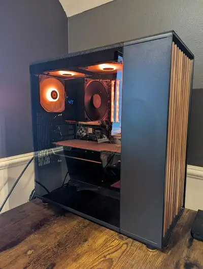 Power through an amazingly smooth gaming and productivity experience, with this sleek wood themed pc...