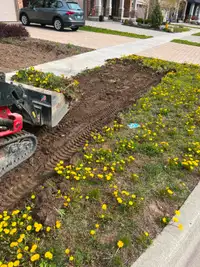 Excavating - Post holes - New  Sod - Concrete and more
