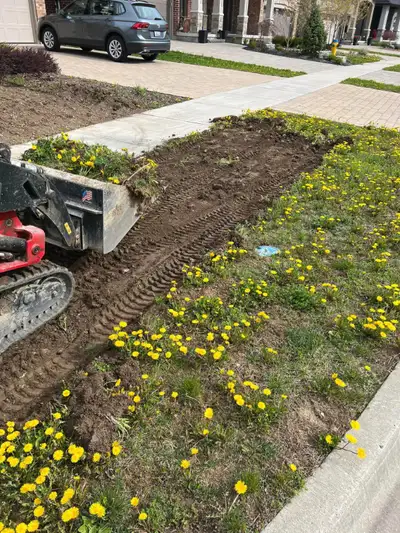 Excavating - Post holes$25 - New  Sod - Concrete and more, View more