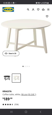 Ikea Round Coffe table