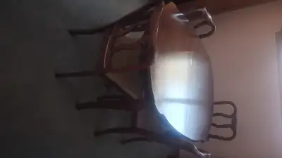 complete dining room set, solid wood, as new no reasonable offer refused. Saturday November 1st open...