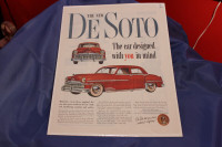 1949 De Soto Custom 4 Door Original Ad
