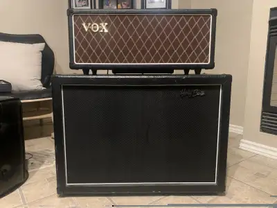Vox AC15CH 15W Custom Tube Guitar Head + Harley Benton G212 Cab, View more