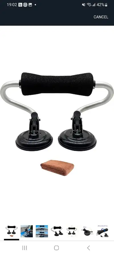 This kayak roller is designed to make transporting your kayak easier. The suction cups attach secure...