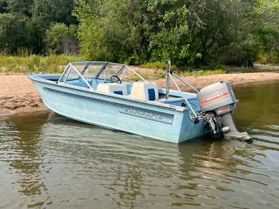 1986 StarCraft SS160 60HP Mariner with power trim/tilt Spartan roller trailer $4000 obo