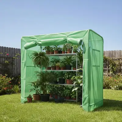 Brand New 2.5 x 6.56 ft Heavy Duty Metal Frame  Greenhouse $89, View more