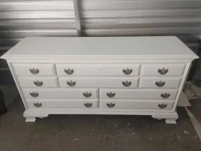 White Nine-Drawer Dresser, View more