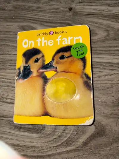 Used good Sensory book with exciting textures to touch and feel, interactive book that is perfect ba...