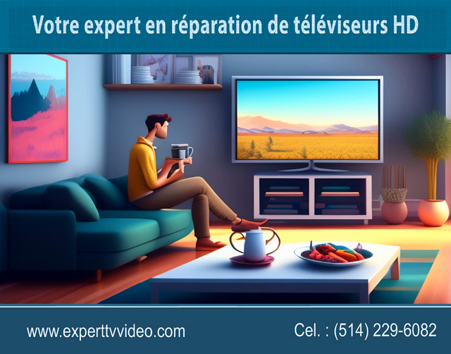 Votre réparateur de choix pour vos téléviseurs HD dans Appareils électroniques  à Saint-Jean-sur-Richelieu - Image 2