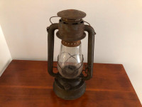 Antique Dietz Crescent Kerosene Lantern Fitzall Globe Primitive