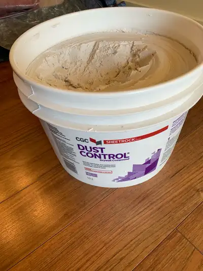 I'm selling a partially used 12L bucket of CGC Sheetrock Dust Control Drywall Compound. This is a du...