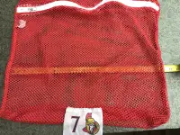 Ottawa Senators #7 mesh zippered Hockey Laundry Bag 
