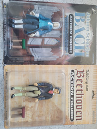 Bach and Beethoven action figures 2005 new