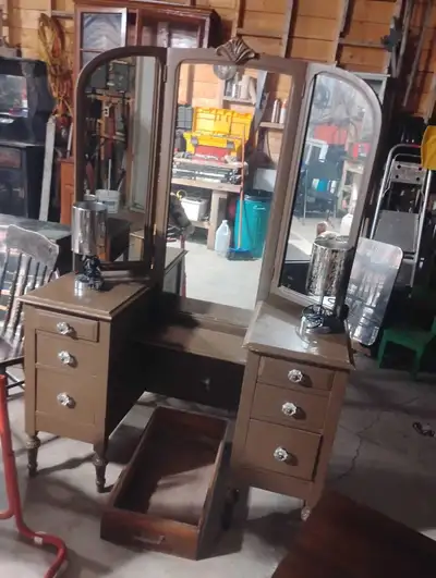 Antique Cabinet Vanity, View more