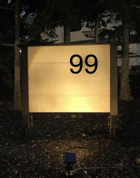 House number Sign