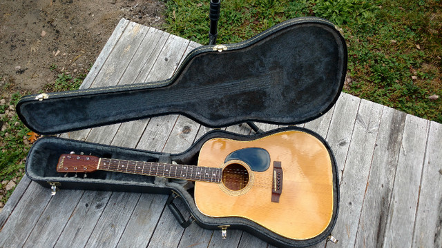 VINTAGE PAN GUITAR AND HARD CASE in Guitars in City of Halifax