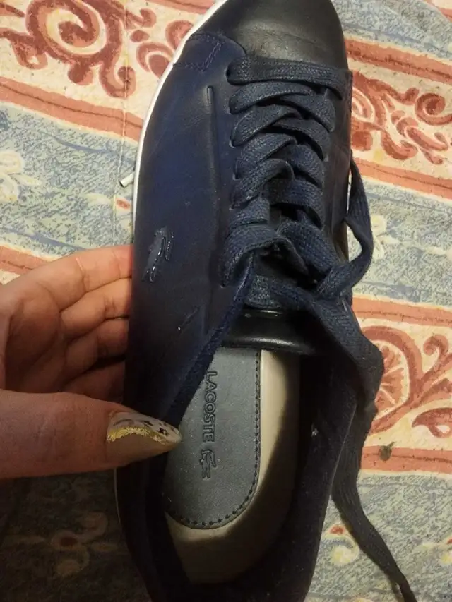 Men's Lacoste navy blue sneakers in Health & Special Needs in Calgary - Image 7