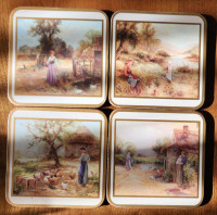 Pimpernel English Farm Scenes Coasters Set of 4