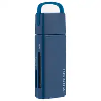 Insignia USB 3.0 2-in-1 Memory Card Reader - Blue