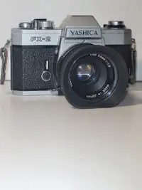 Yashica FX-2  SLR 35mm Film Camera W/ 50mm F/ 1.9 Lens 