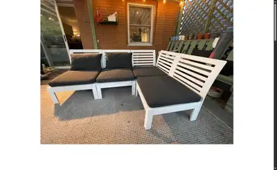 IKEA ÄPPLARÖ Outdoor Sectional Sofa with Cushions, View more